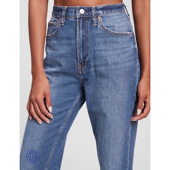 Gap High Rise '90s Loose Jeans in Organic Cotton with Washwell - Picture 2 of 7